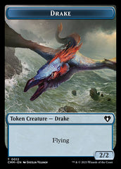 Spirit (0010) // Drake Double-Sided Token [Commander Masters Tokens] | Fandemonia Ltd