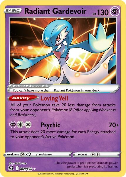 Radiant Gardevoir (069/196) [Prize Pack Series Three] | Fandemonia Ltd