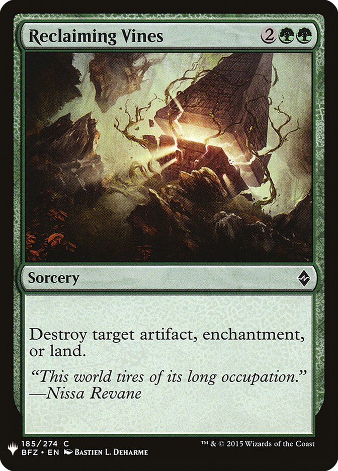 Reclaiming Vines [Mystery Booster] | Fandemonia Ltd
