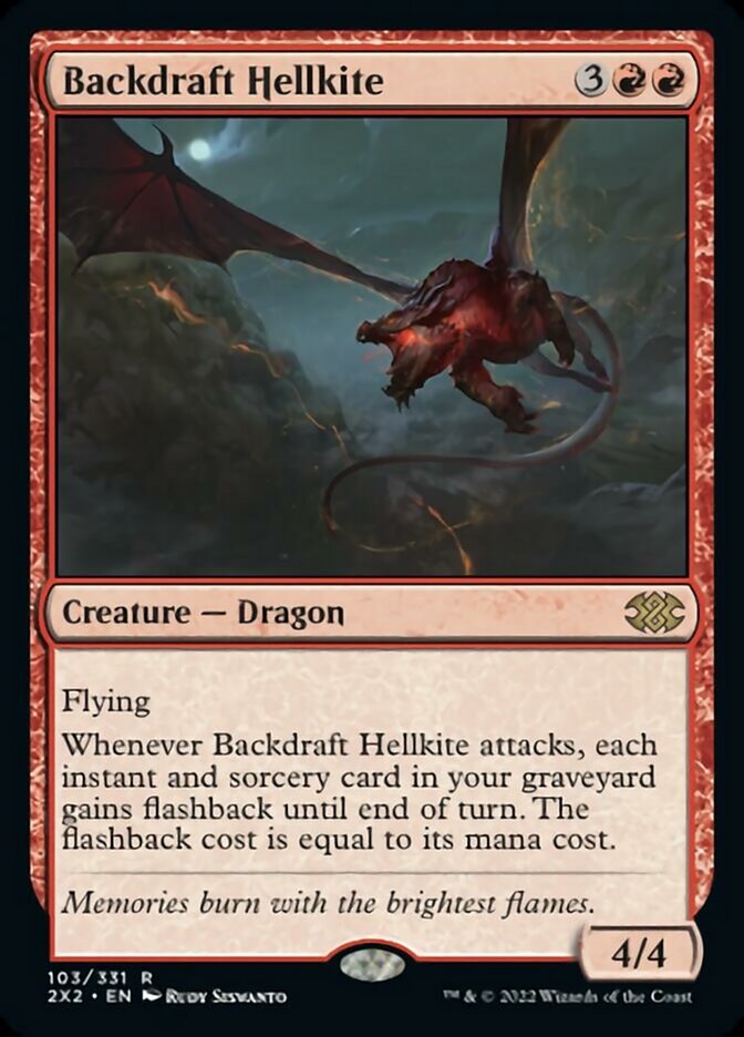 Backdraft Hellkite [Double Masters 2022] | Fandemonia Ltd