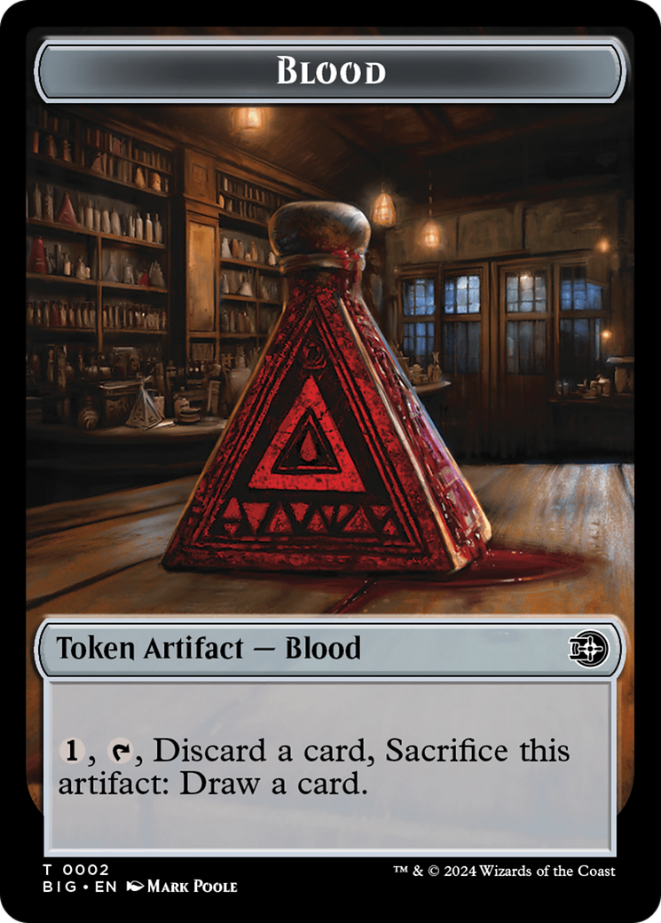 Blood // Plot Double-Sided Token [Outlaws of Thunder Junction: The Big Score Tokens] | Fandemonia Ltd