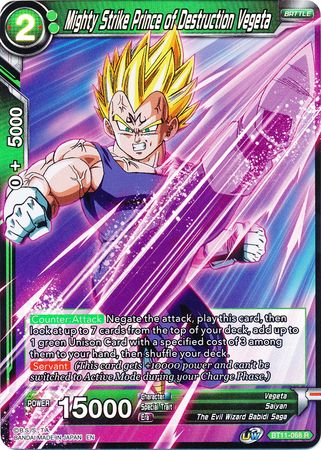 Mighty Strike Prince of Destruction Vegeta (BT11-068) [Vermilion Bloodline 2nd Edition] | Fandemonia Ltd