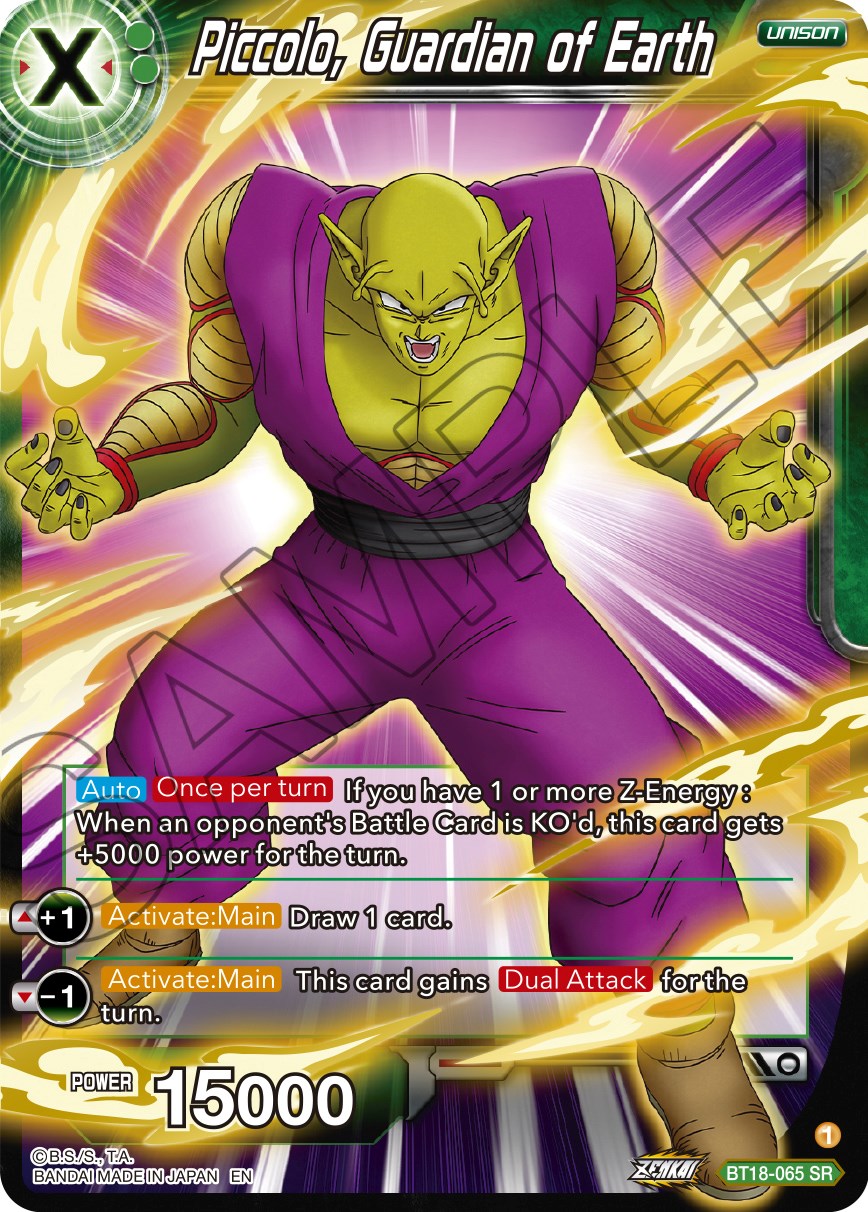 Piccolo, Guardian of Earth (BT18-065) [Dawn of the Z-Legends] | Fandemonia Ltd
