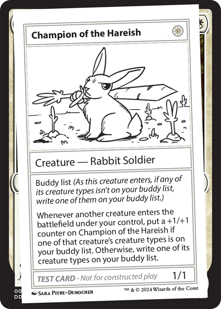 Champion of the Hareish [Mystery Booster 2 Playtest Cards] | Fandemonia Ltd