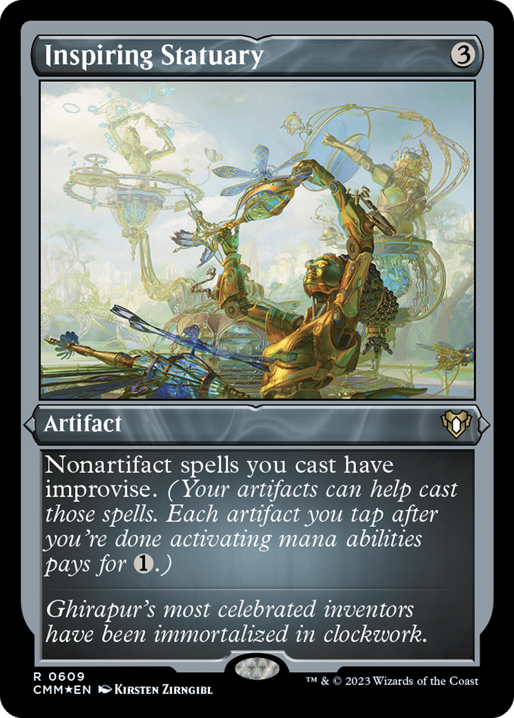 Inspiring Statuary (Foil Etched) [Commander Masters] | Fandemonia Ltd