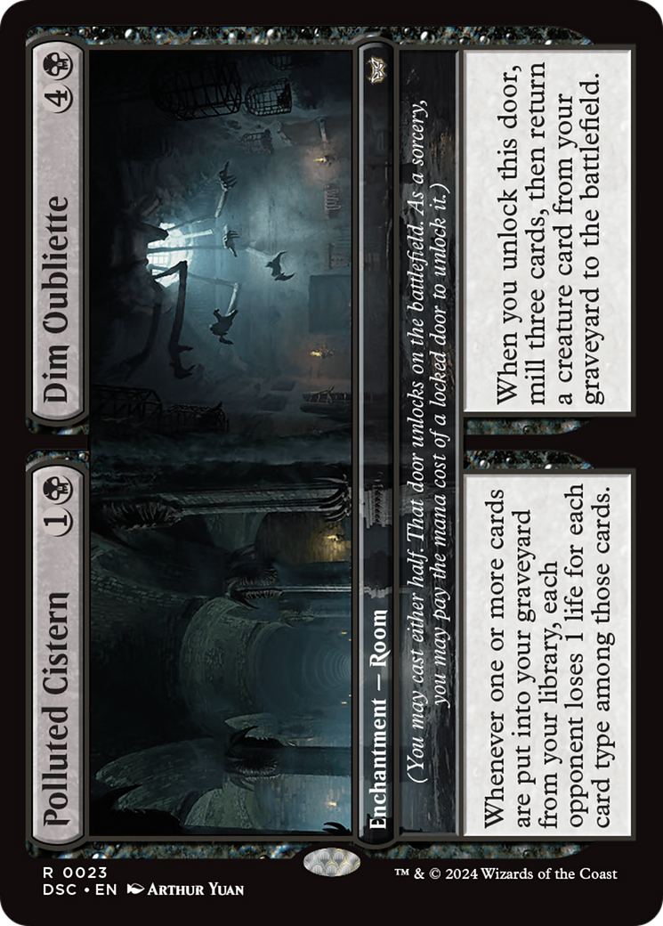 Polluted Cistern // Dim Oubliette [Duskmourn: House of Horror Commander] | Fandemonia Ltd