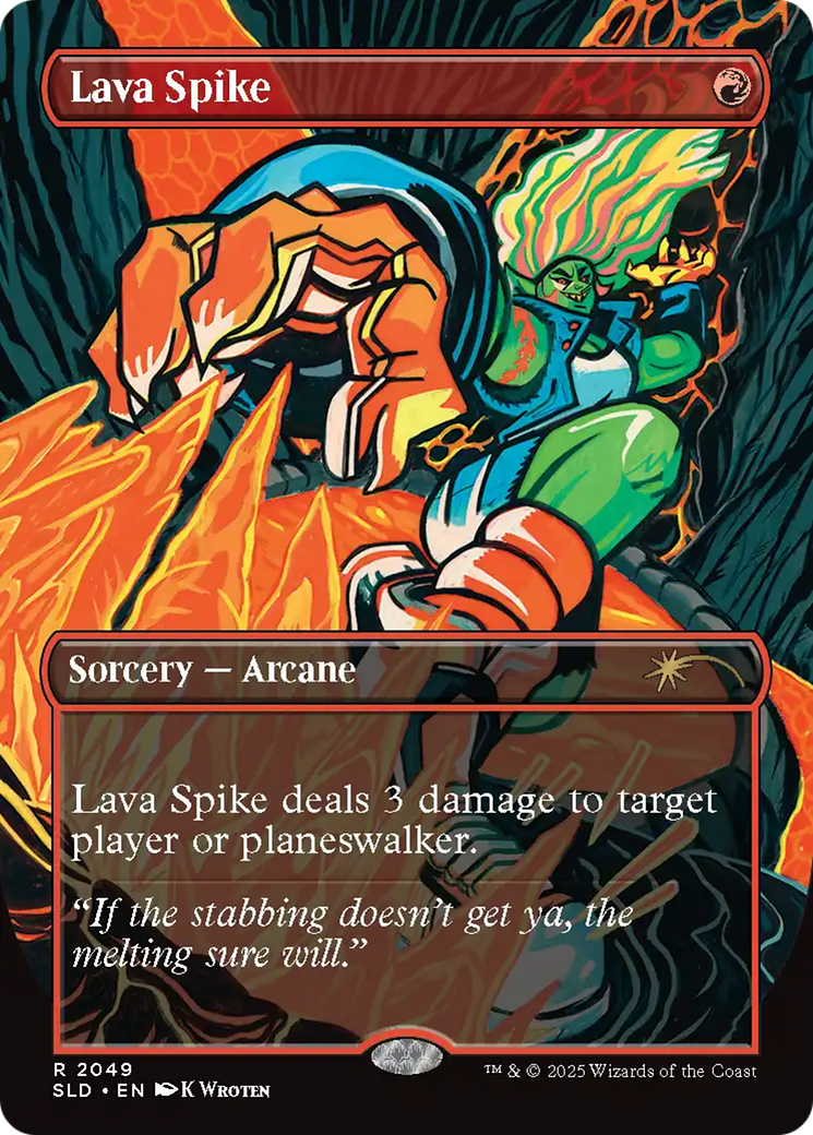 Lava Spike (2049) (Rainbow Foil) [Secret Lair Drop Series] | Fandemonia Ltd