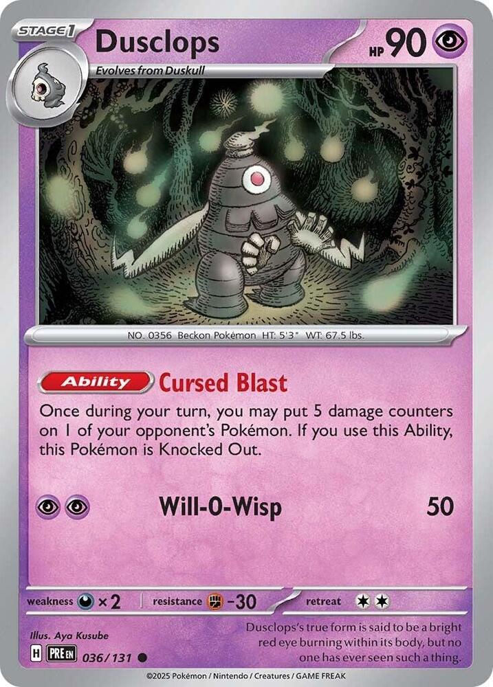 Dusclops (036/131) [Scarlet & Violet: Prismatic Evolutions] | Fandemonia Ltd