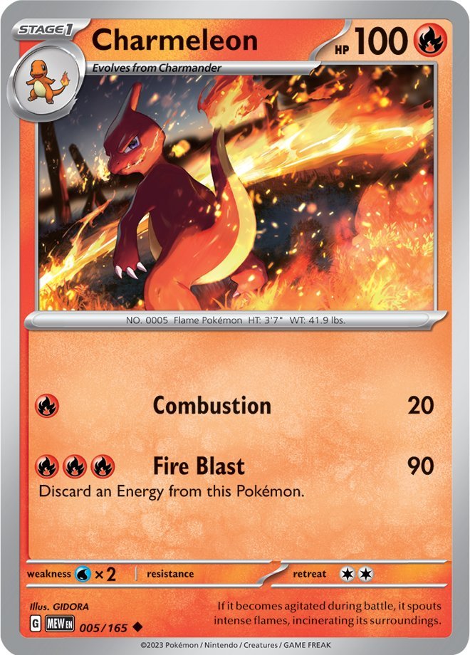 Charmeleon (005/165) [Scarlet & Violet 151] | Fandemonia Ltd
