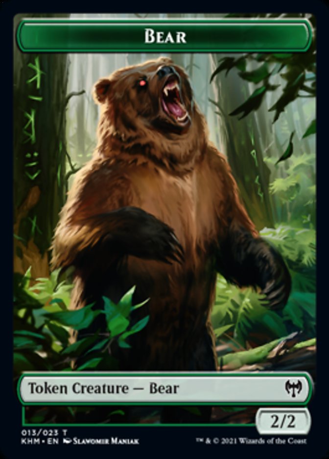 Bear Token [Kaldheim Tokens] | Fandemonia Ltd