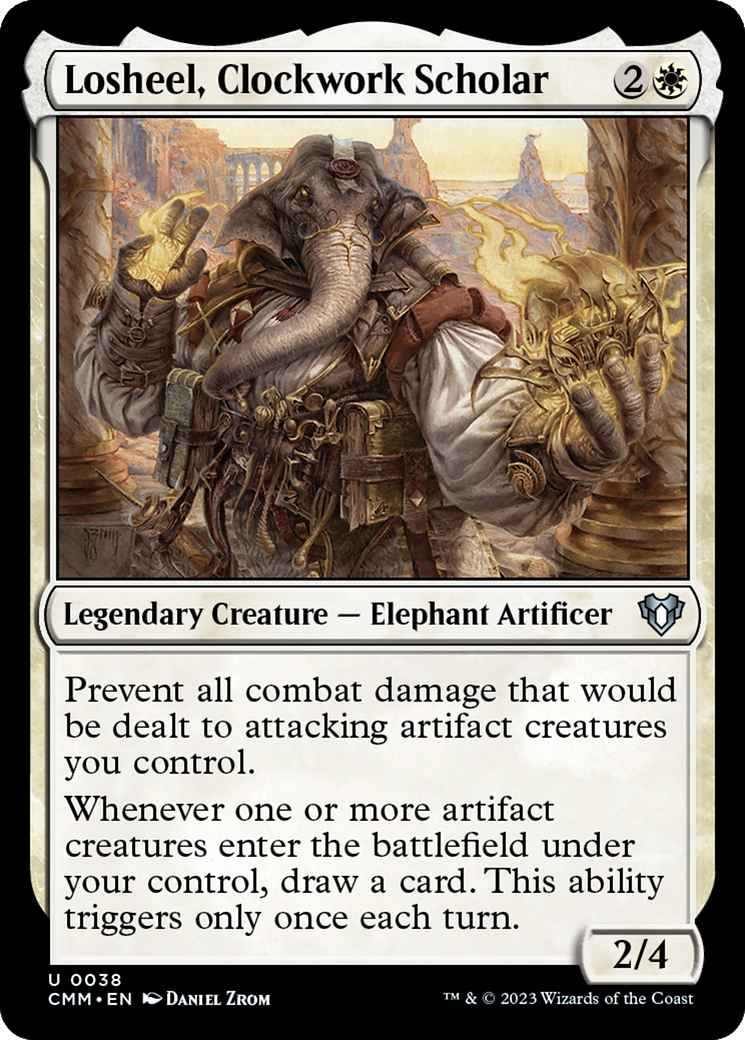 Losheel, Clockwork Scholar [Commander Masters] | Fandemonia Ltd