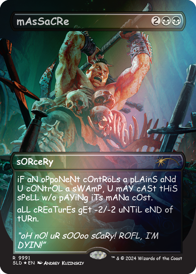 mAsSaCRe (Rainbow Foil) [Secret Lair Drop Series] | Fandemonia Ltd