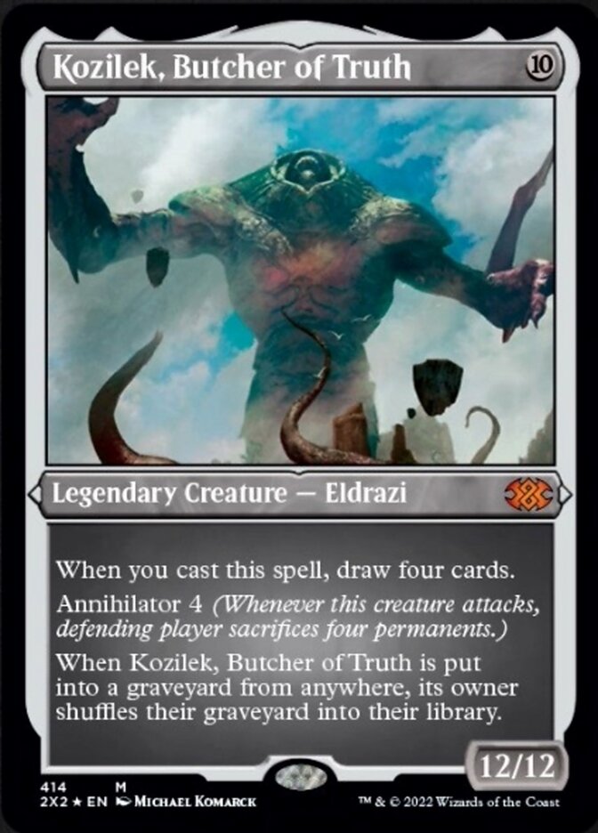 Kozilek, Butcher of Truth (Foil Etched) [Double Masters 2022] | Fandemonia Ltd