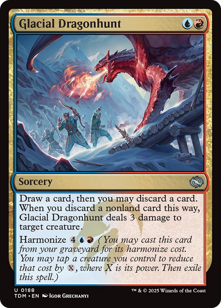 Glacial Dragonhunt [Tarkir: Dragonstorm] | Fandemonia Ltd