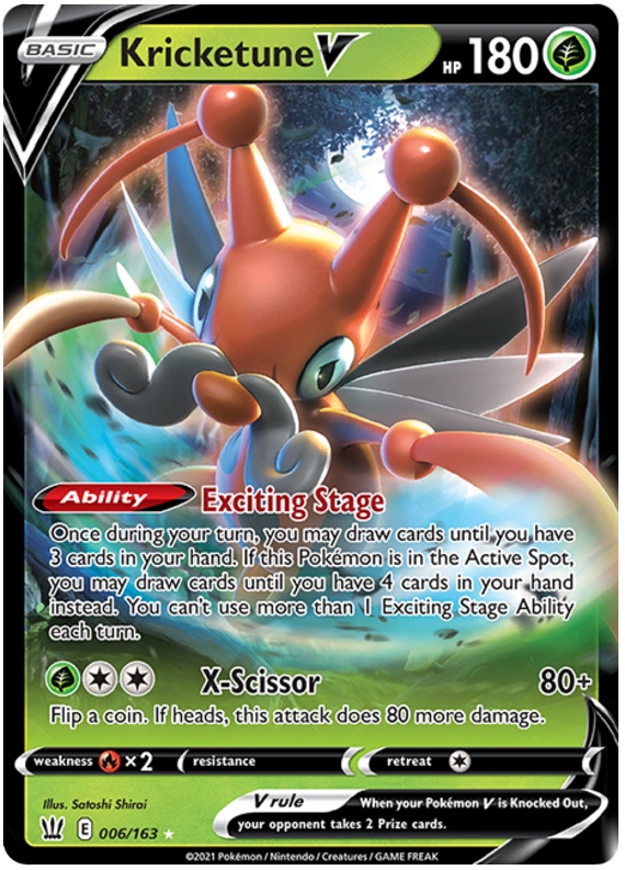 Kricketune V (006/163) [Sword & Shield: Battle Styles] | Fandemonia Ltd
