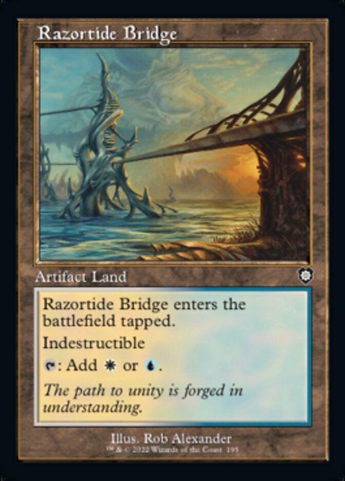 Razortide Bridge (Retro) [The Brothers' War Commander] | Fandemonia Ltd