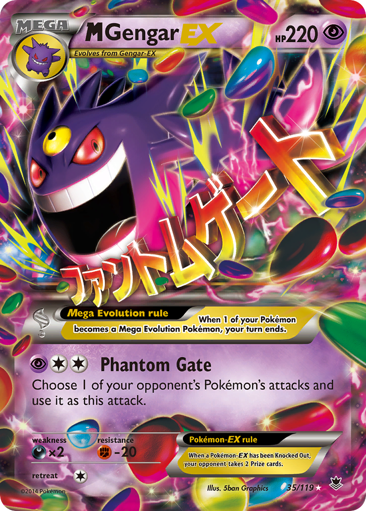 M Gengar EX (35/119) [XY: Phantom Forces] | Fandemonia Ltd