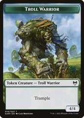 Human Warrior // Troll Warrior Double-Sided Token [Kaldheim Tokens] | Fandemonia Ltd