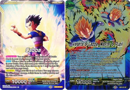 Cabba // Vegeta & Cabba, Master & Pupil (XD1-01) [Assault of the Saiyans] | Fandemonia Ltd
