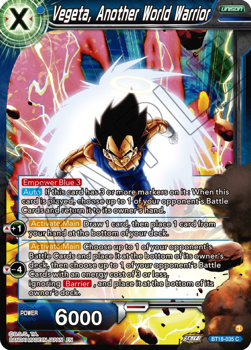 Vegeta, Another World Warrior (BT18-035) [Dawn of the Z-Legends] | Fandemonia Ltd