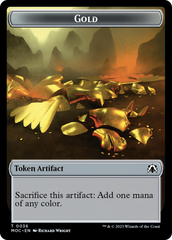 Thopter // Gold Double-Sided Token [March of the Machine Commander Tokens] | Fandemonia Ltd