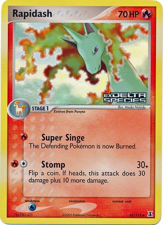Rapidash (52/113) (Stamped) [EX: Delta Species] | Fandemonia Ltd