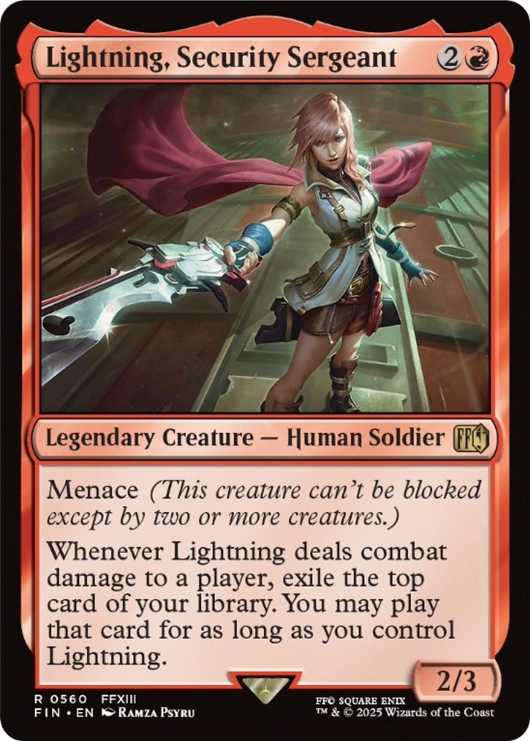 Lightning, Security Sergeant [FINAL FANTASY] | Fandemonia Ltd