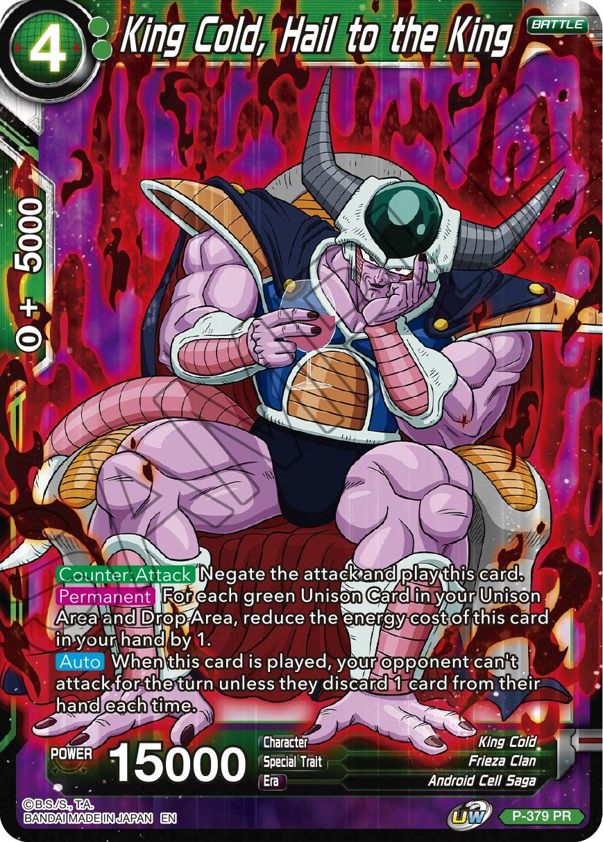 King Cold, Hail to the King (P-379) [Tournament Promotion Cards] | Fandemonia Ltd