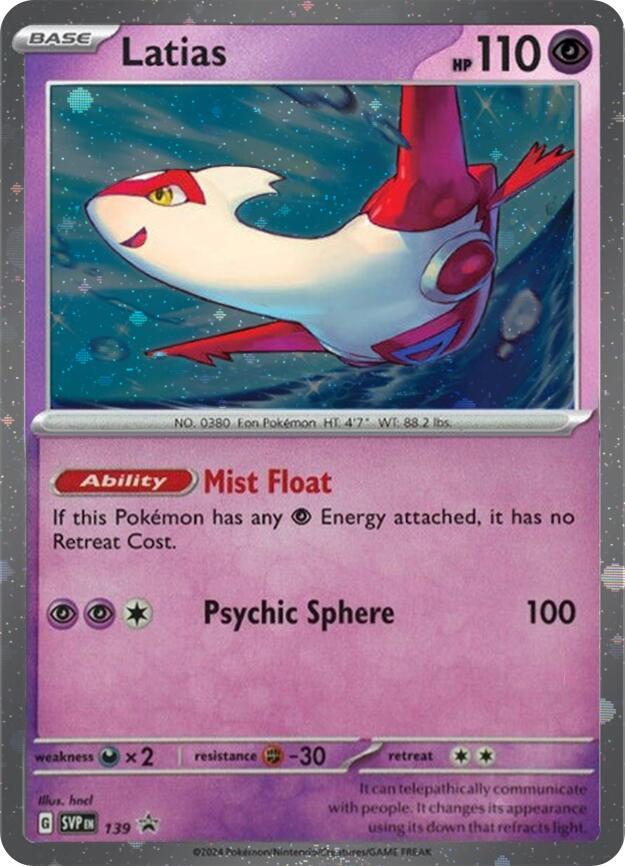 Latias (SVP139) (Cosmo Holo) [Scarlet & Violet: Black Star Promos] | Fandemonia Ltd