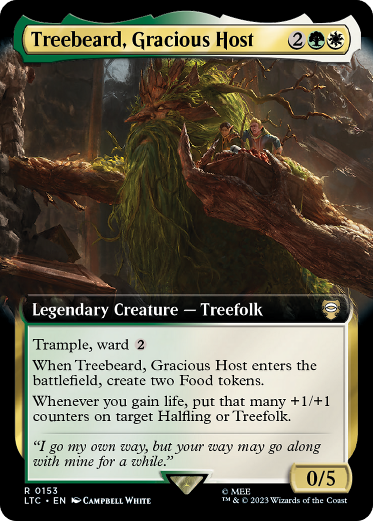 Treebeard, Gracious Host (Extended Art) [The Lord of the Rings: Tales of Middle-Earth Commander] | Fandemonia Ltd
