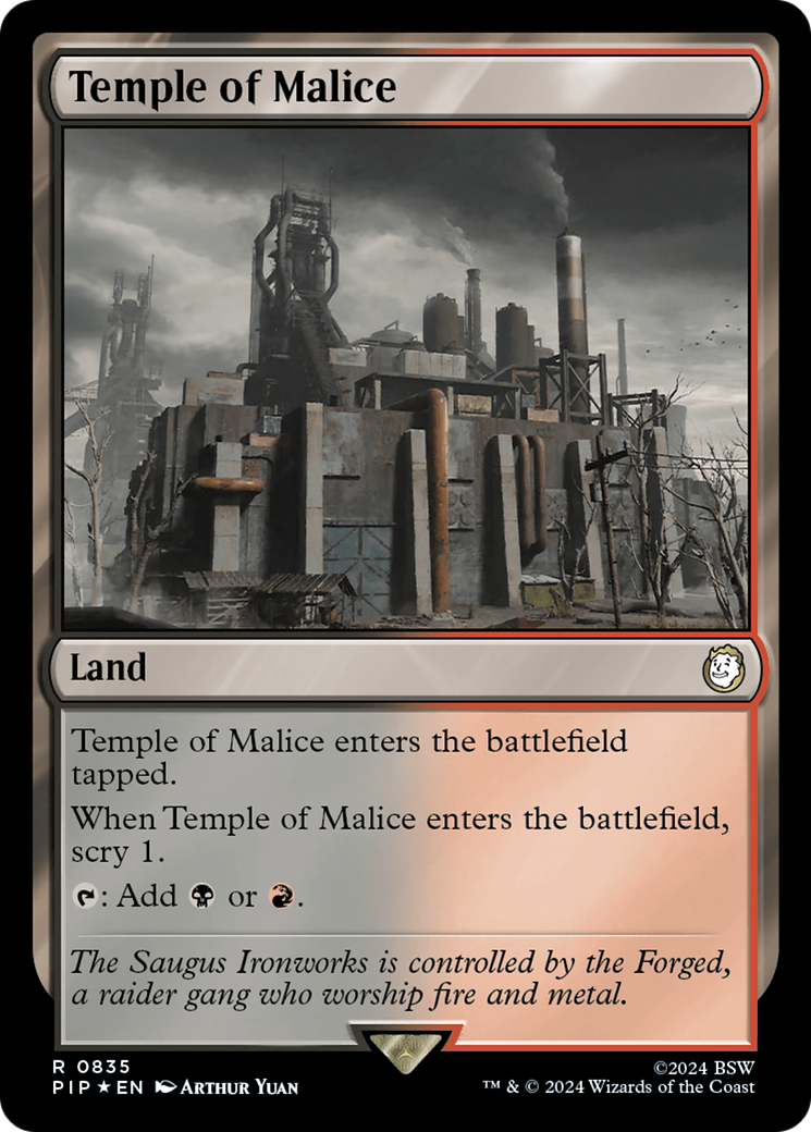 Temple of Malice (Surge Foil) [Fallout] | Fandemonia Ltd