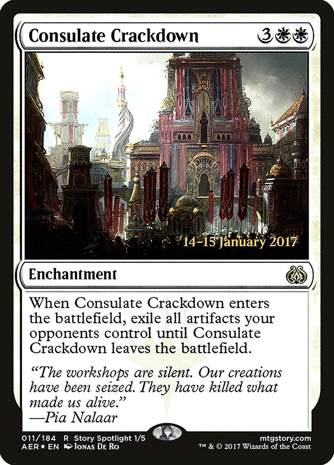 Consulate Crackdown [Aether Revolt Prerelease Promos] | Fandemonia Ltd