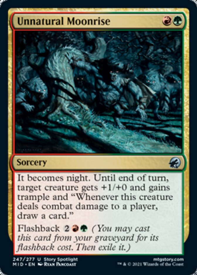 Unnatural Moonrise [Innistrad: Midnight Hunt] | Fandemonia Ltd