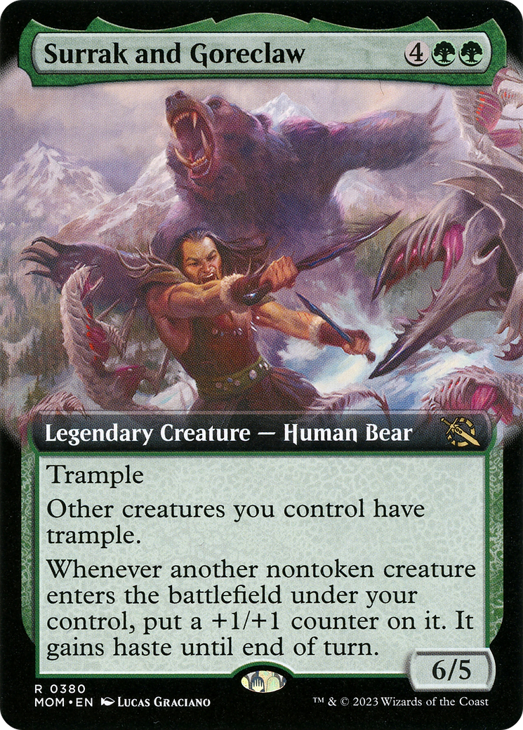 Surrak and Goreclaw (Extended Art) [March of the Machine] | Fandemonia Ltd
