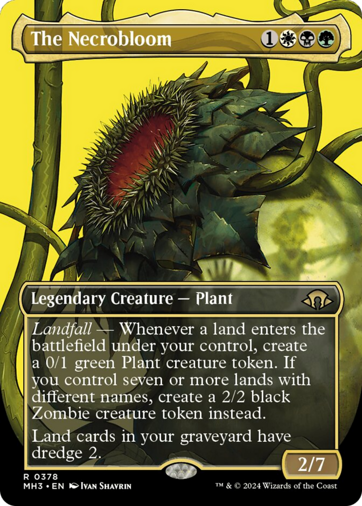 The Necrobloom (Borderless) [Modern Horizons 3] | Fandemonia Ltd