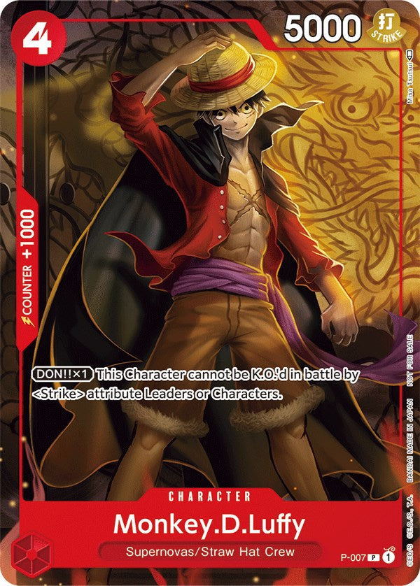 Monkey.D.Luffy (P-007) (Tournament Pack Vol. 1) [One Piece Promotion Cards] | Fandemonia Ltd