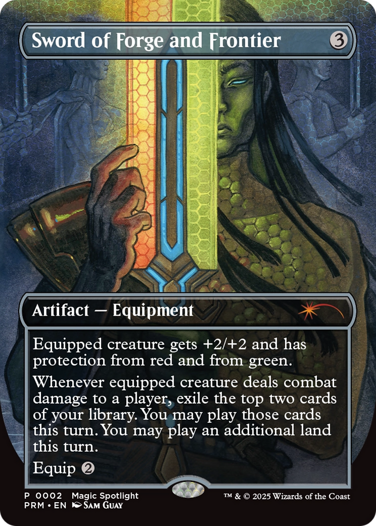 Sword of Forge and Frontier (Borderless) [Wizards Play Network 2025] | Fandemonia Ltd