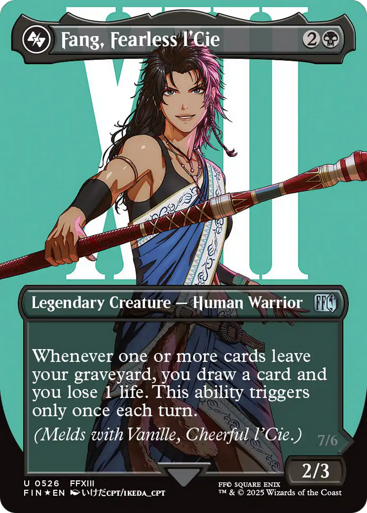 Fang, Fearless l'Cie (Borderless) (Surge Foil) [FINAL FANTASY] | Fandemonia Ltd