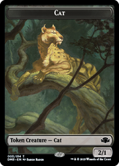 Goblin // Cat (003) Double-Sided Token [Dominaria Remastered Tokens] | Fandemonia Ltd