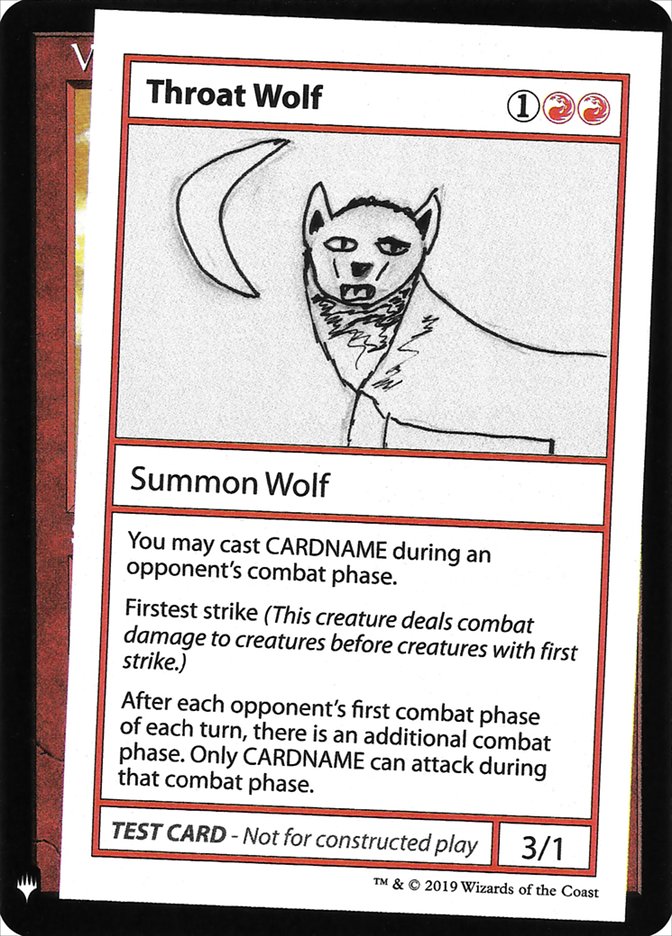 Throat Wolf [Mystery Booster Playtest Cards] | Fandemonia Ltd