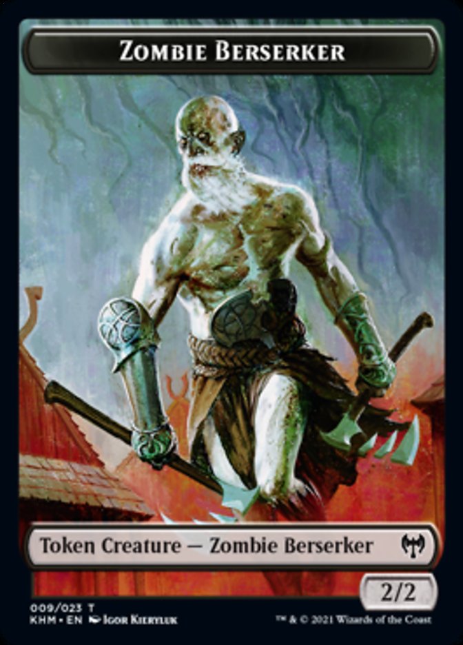 Zombie Berserker Token [Kaldheim Tokens] | Fandemonia Ltd