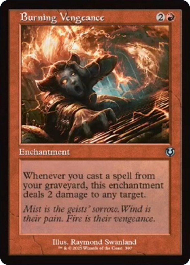 Burning Vengeance (Retro Frame) [Innistrad Remastered] | Fandemonia Ltd