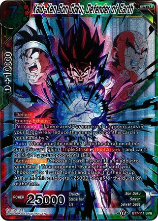 Kaio-Ken Son Goku, Defender of Earth (SPR) (BT7-111) [Assault of the Saiyans] | Fandemonia Ltd
