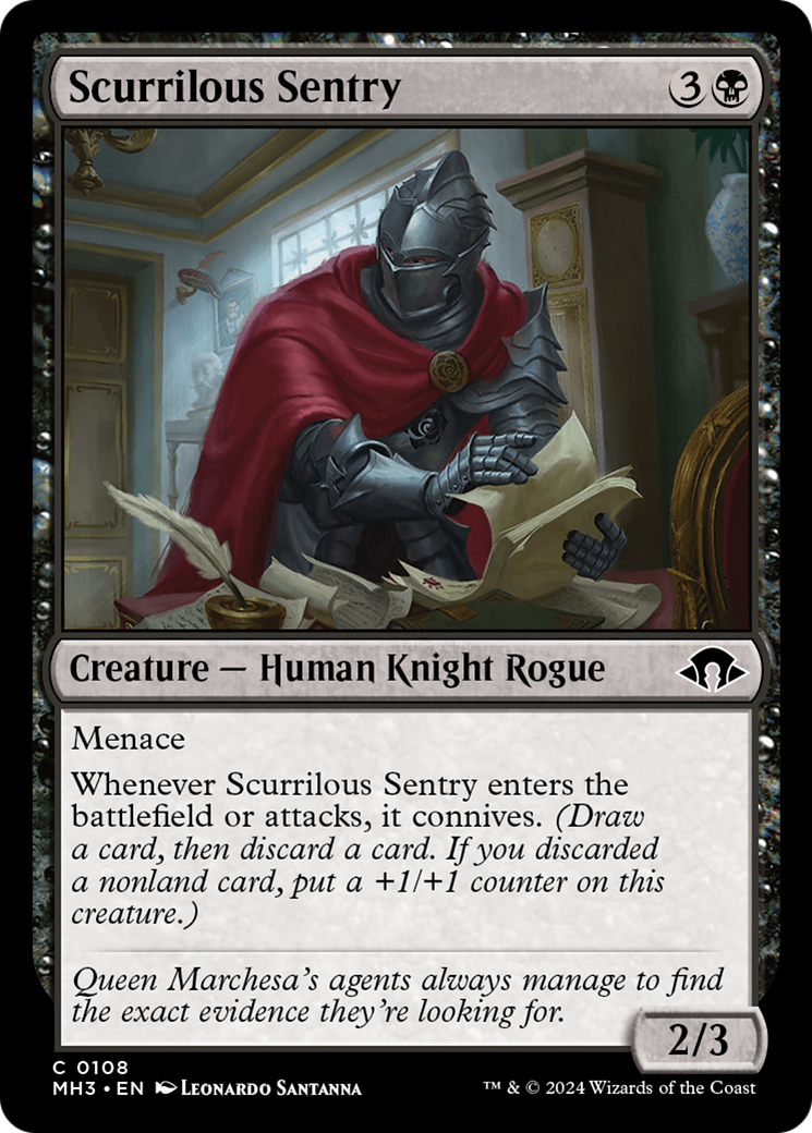Scurrilous Sentry [Modern Horizons 3] | Fandemonia Ltd