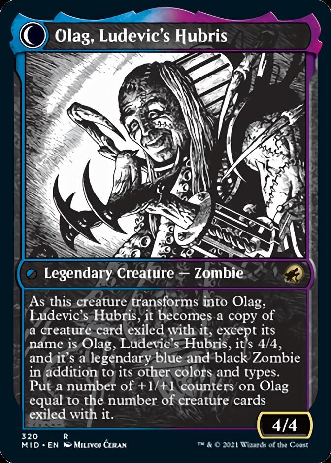 Ludevic, Necrogenius // Olag, Ludevic's Hubris (Showcase Eternal Night) [Innistrad: Midnight Hunt] | Fandemonia Ltd