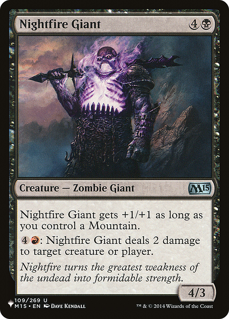Nightfire Giant [The List] | Fandemonia Ltd