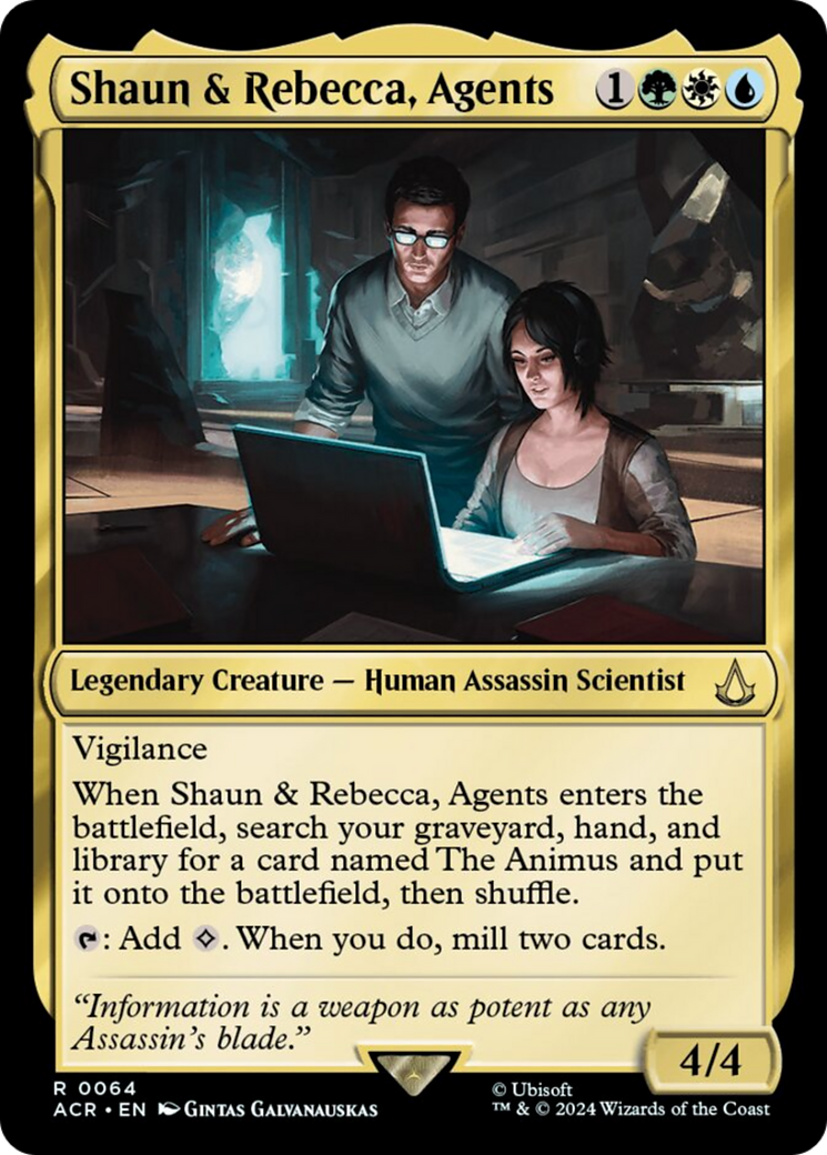 Shaun & Rebecca, Agents [Assassin's Creed] | Fandemonia Ltd