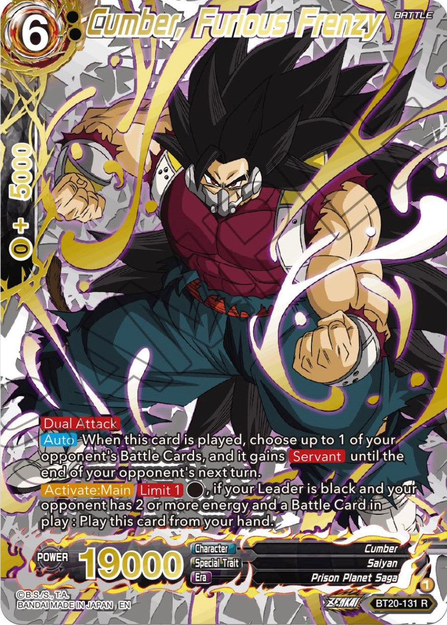 Cumber, Furious Frenzy (Gold-Stamped) (BT20-131) [Power Absorbed] | Fandemonia Ltd