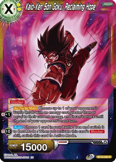 Kaio-Ken Son Goku, Reclaiming Hope (BT15-093) [Saiyan Showdown] | Fandemonia Ltd