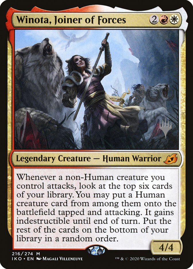 Winota, Joiner of Forces (Promo Pack) [Ikoria: Lair of Behemoths Promos] | Fandemonia Ltd